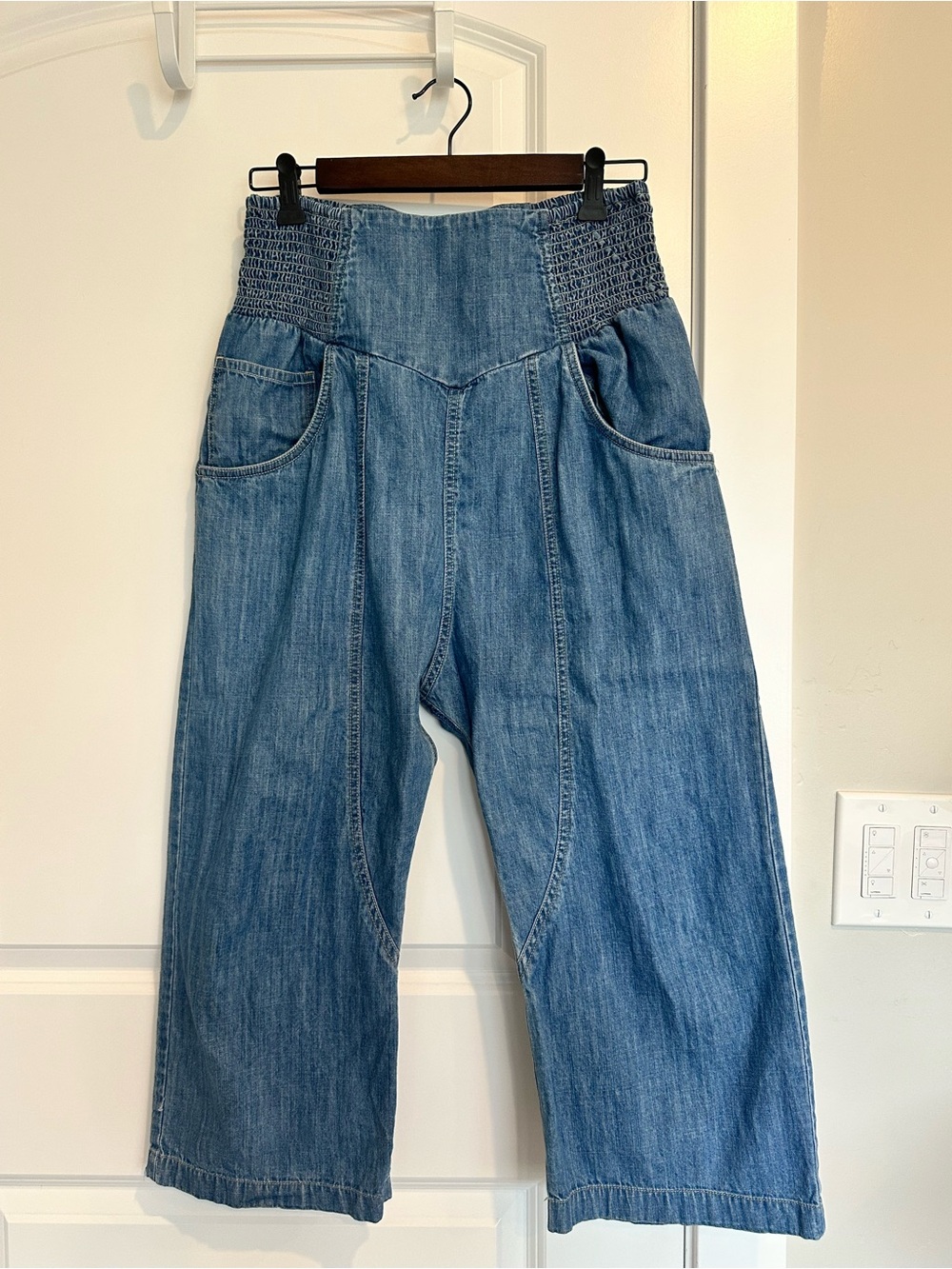 Free People Denim - We The Free Lunan Crop Harem Pants Maternity Friendly